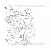 PIECE DE CADRE (COUVERTURE) pour Kawasaki KFX300