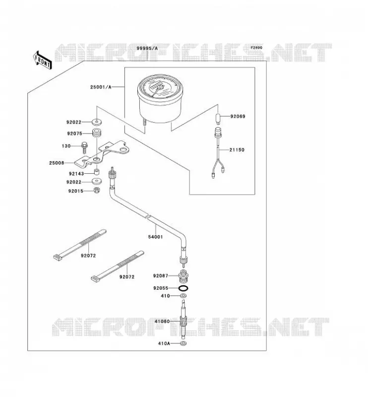 PIECE EN OPTION(COMPTEUR) Kawasaki QUAD 220 2001 KLF220  KLF220-A14