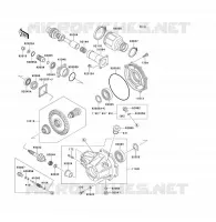 ARBRE DE TRANSMISSION/TRANS.FINALE pour Kawasaki KLF220