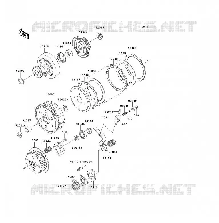 EMBRAYAGE Kawasaki QUAD 220 1994 KLF220  KLF220-A7