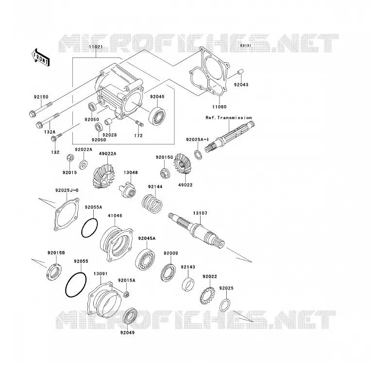 PIGNON CONIQUE AVANT Kawasaki QUAD 220 1995 KLF220  KLF220-A8A