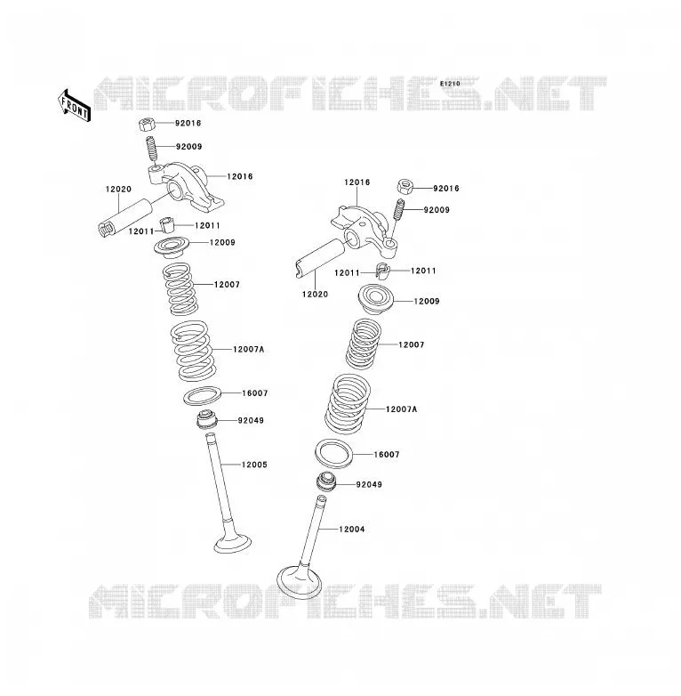 SOUPAPE Kawasaki QUAD 220 1995 KLF220  KLF220-A8A
