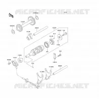 FOURCHETTE/BARRILLET DE SELECTION pour Kawasaki KLF220