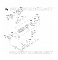 FOURCHETTE/BARRILLET DE SELECTION pour Kawasaki KLF250