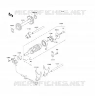 FOURCHETTE/BARRILLET DE SELECTION pour Kawasaki KLF250