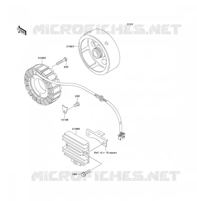 G&Eacute;N&Eacute;RATEUR Kawasaki QUAD 250 2007 KLF250  KLF250A7F
