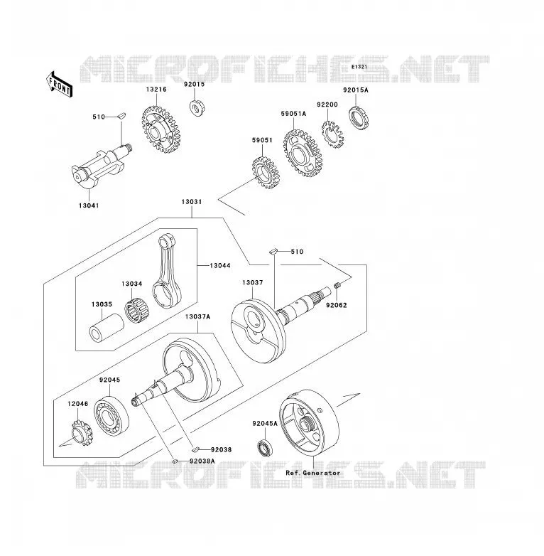 VILEBREQUIN Kawasaki QUAD 250 2007 KLF250  KLF250A7F