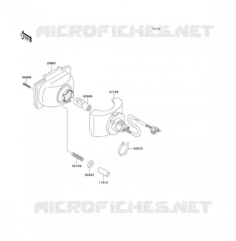OPTIQUE(S) Kawasaki QUAD 250 2009 KLF250  KLF250A9F