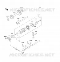 FOURCHETTE/BARRILLET DE SELECTION pour Kawasaki KLF250