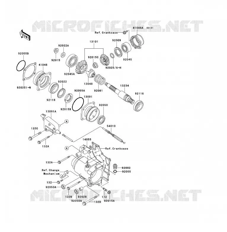 PIGNON CONIQUE AVANT Kawasaki QUAD 300 2003 KLF300  KLF300-B16