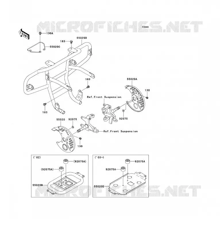 PROTECTION(S) Kawasaki QUAD 300 2004 KLF300  KLF300-B17