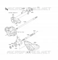 AXE ARRI&Egrave;RE pour Kawasaki KLF300