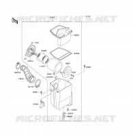 FILTRE A AIR pour Kawasaki KLF300
