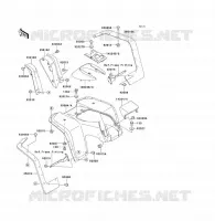 GARDE BOUE AVANT pour Kawasaki KLF300