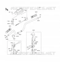 GUIDON pour Kawasaki KLF300