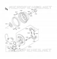 MOYEU ARRIERE pour Kawasaki KLF300
