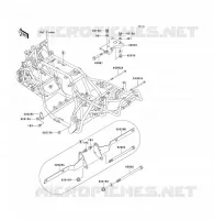 PIECE DE CADRE (COUVERTURE) pour Kawasaki KLF300