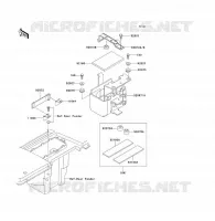 SUPPORT BATTERIE pour Kawasaki KLF300