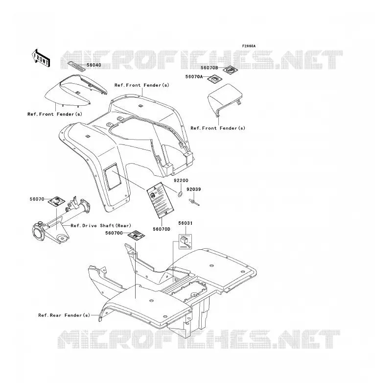 LABEL(EU,UK) Kawasaki QUAD 300 2006 KLF300  KLF300B6F