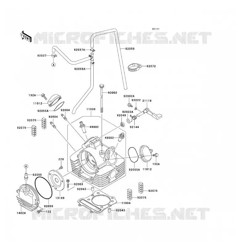 CULASSE Kawasaki QUAD 300 2006 KLF300  KLF300B6F
