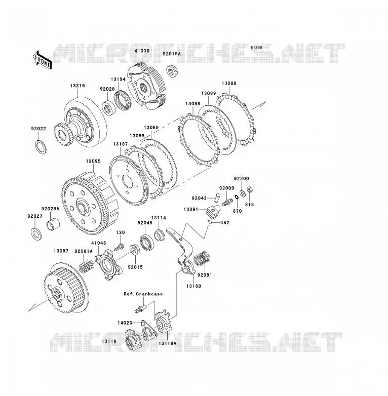 EMBRAYAGE Kawasaki QUAD 300 2006 KLF300  KLF300B6F