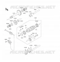 FOURCHETTE/BARRILLET DE SELECTION pour Kawasaki KLF300