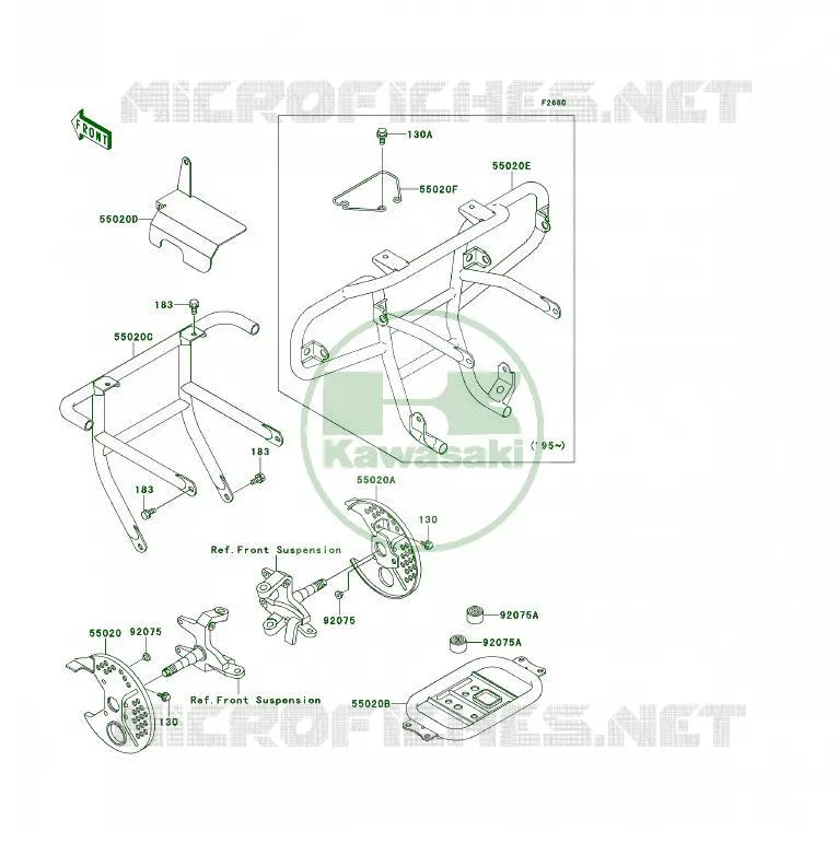PROTECTION(S) Kawasaki QUAD 300 1994 KLF300  KLF300-B7