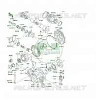 ARBRE DE TRANSMISSION/TRANS.FINALE pour Kawasaki KLF300