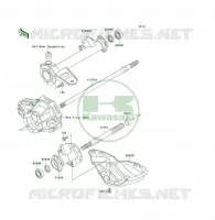 AXE ARRI&Egrave;RE pour Kawasaki KLF300
