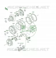 EMBRAYAGE pour Kawasaki KLF300