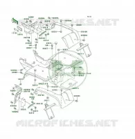 GARDE BOUE ARRI&Egrave;RE pour Kawasaki KLF300