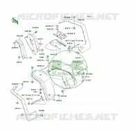 GARDE BOUE AVANT pour Kawasaki KLF300