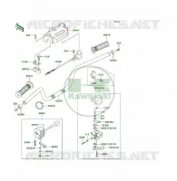 GUIDON pour Kawasaki KLF300