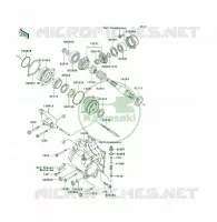 PIGNON CONIQUE AVANT pour Kawasaki KLF300