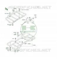 PORTE BAGAGE (S) pour Kawasaki KLF300