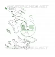 STICKER pour Kawasaki KLF300