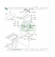 SUPPORT BATTERIE pour Kawasaki KLF300