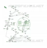 AMORTISSEUR AVANT pour Kawasaki KLF300