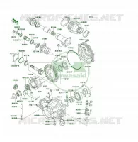 ARBRE DE TRANSMISSION/TRANS.FINALE pour Kawasaki KLF300