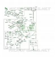 CARBURATEUR pour Kawasaki KLF300