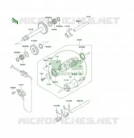 FOURCHETTE/BARRILLET DE SELECTION pour Kawasaki KLF300