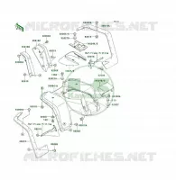 GARDE BOUE AVANT pour Kawasaki KLF300