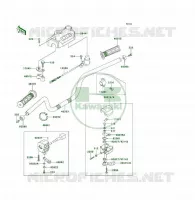 GUIDON pour Kawasaki KLF300