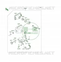 PIECE EN OPTION(PHARE) pour Kawasaki KLF300