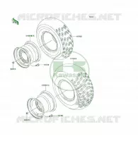 PNEUS pour Kawasaki KLF300
