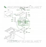 SUPPORT BATTERIE pour Kawasaki KLF300