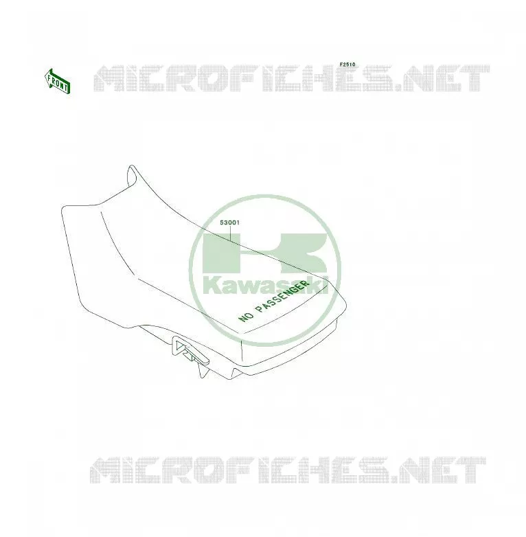 SELLE Kawasaki QUAD 300 1995 KLF300  KLF300-B8A