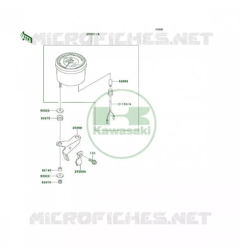 COMPTEURS Kawasaki QUAD 300 1996 KLF300  KLF300-B9