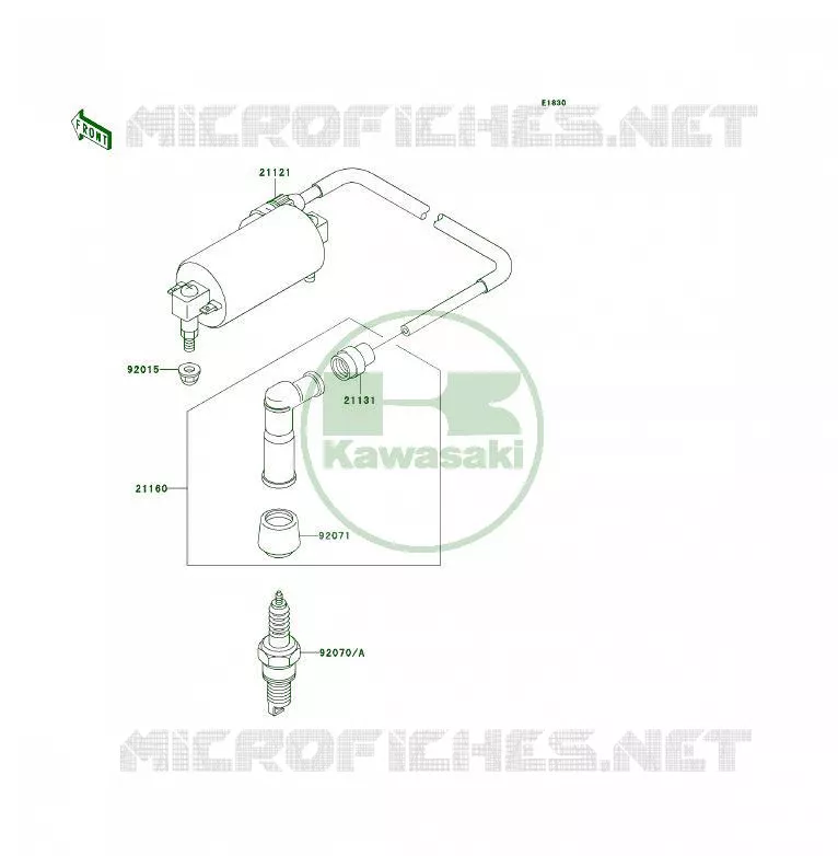 SYSTEME D&acute;ALLUMAGE Kawasaki QUAD 300 2000 KLF300 4X4  KLF300-C12
