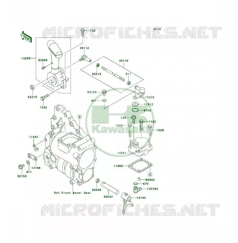 CONTROLE Kawasaki QUAD 300 2003 KLF300 4X4  KLF300-C15